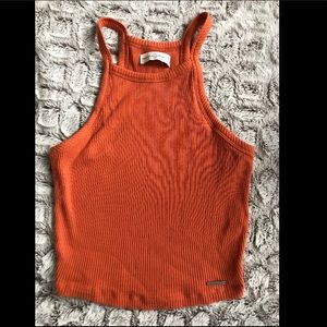 Abercrombie high neck cropped tank top